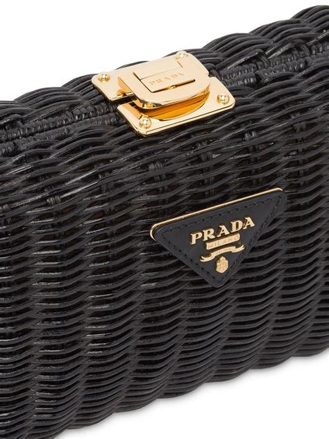 clutch prada nylon bag|prada wicker clutch.